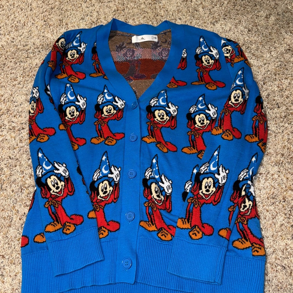 Disney Blue Sorcerer Mickey Cardigan